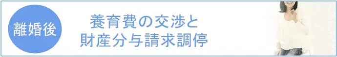 離婚後、養育費の交渉と財産分与請求調停